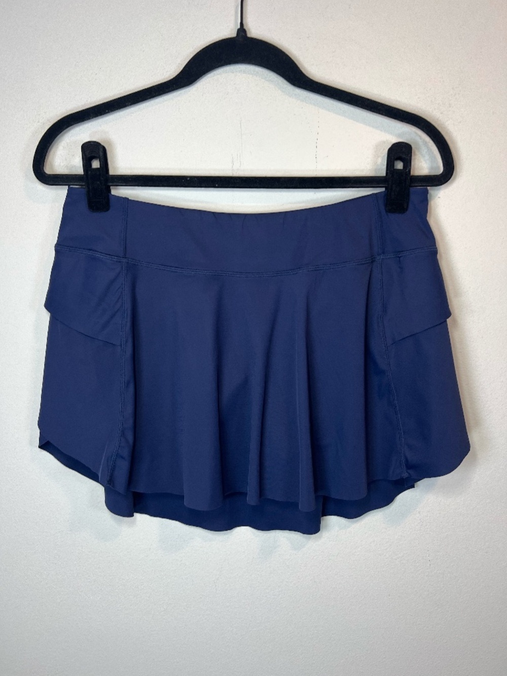 Zyia Active Skort Skirt Navy Blue  Mini Pockets Golf Pickleball Athletic Size Lg